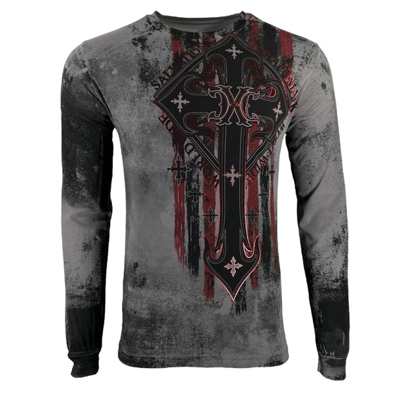 Affliction Other - Xtreme Couture By Affliction Men's Long Sleeve T-shirt Liberty Crusade